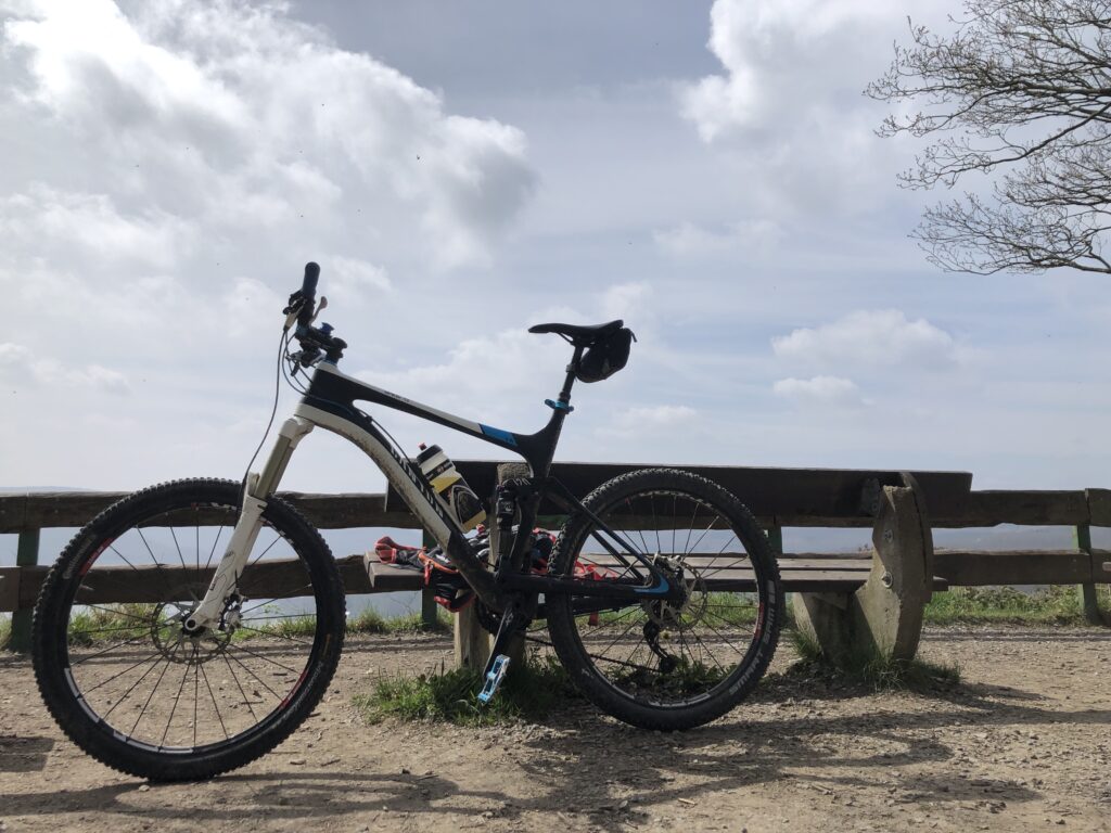 Mountainbike an der Hubertushöhe